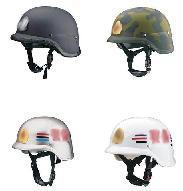 German riot helmet