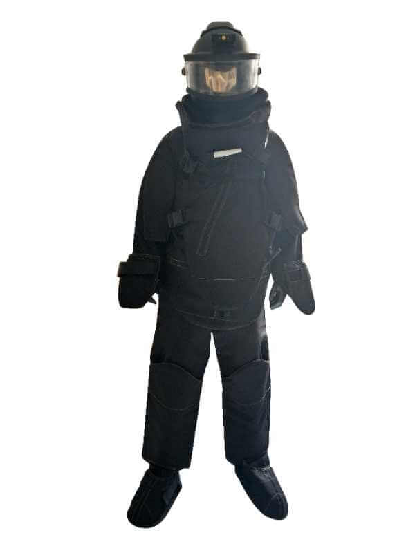 Front of domestic EOD suit