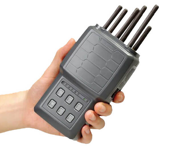 Portable jammer configuration